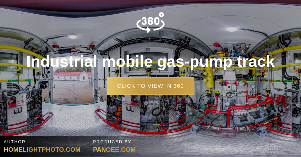 Industrial mobile gas-pump track